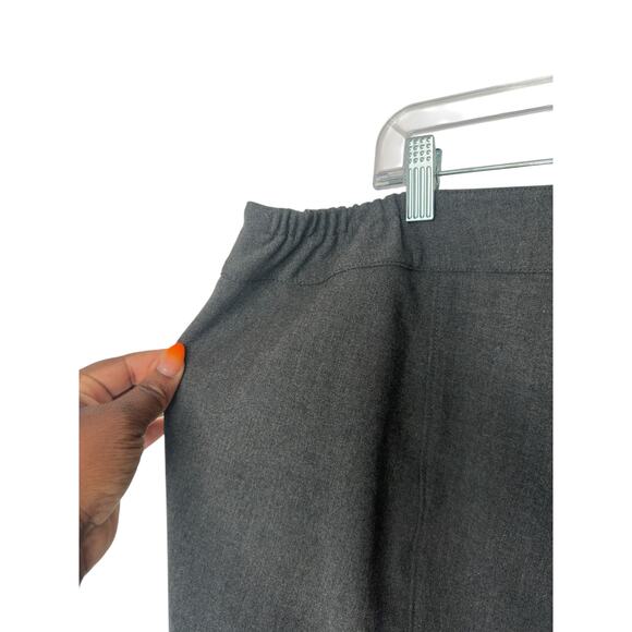 Talbots Woman Plus Gray Office Work Straight Leg Trouser Dress Pant Size 18W - Picture 7 of 14